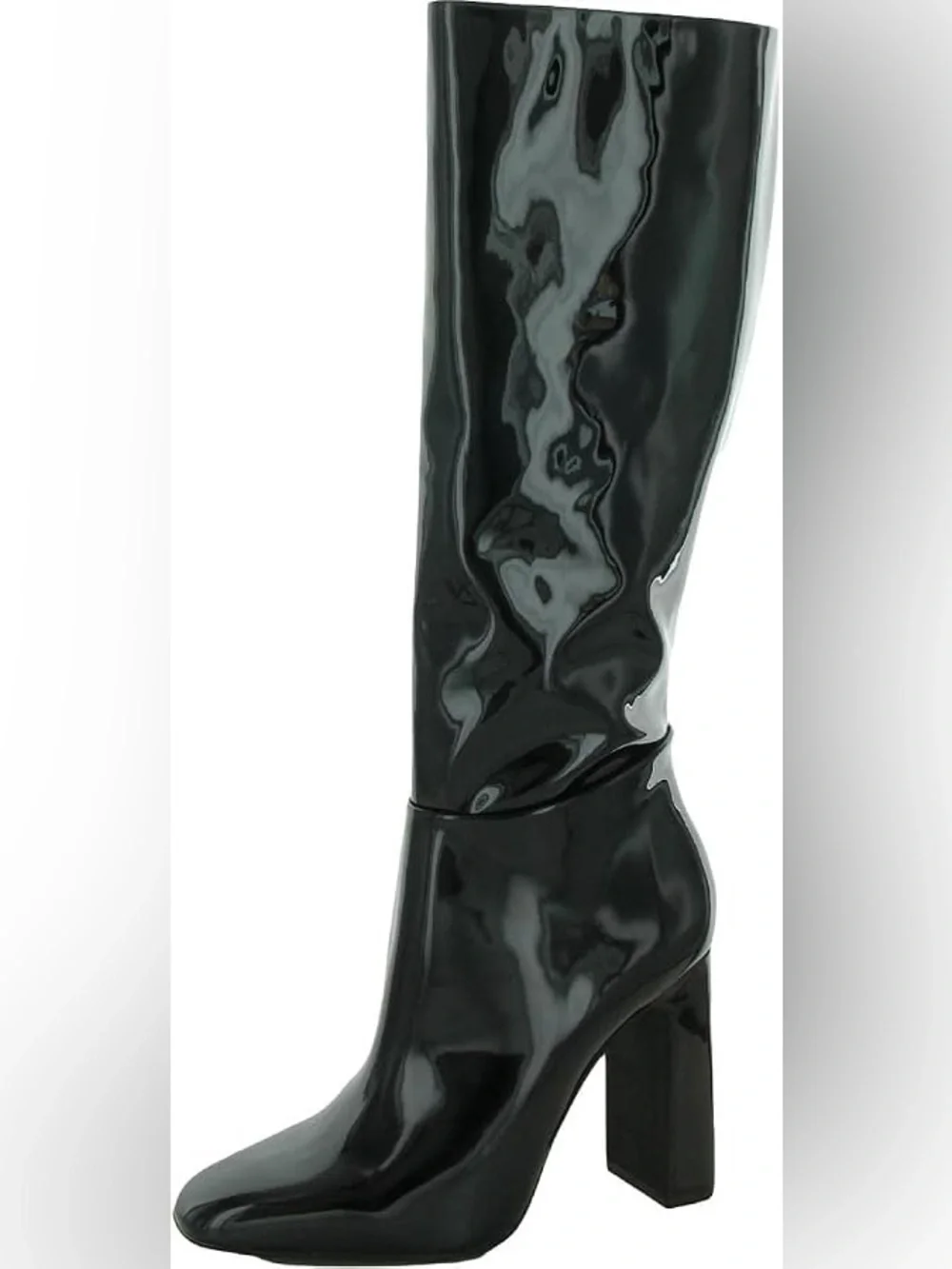 Steve Madden | Ambrose Black Patent knee high boots glossy finish 7.5